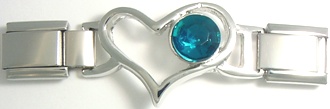 Open Heart Link - December Turquoise - Click Image to Close